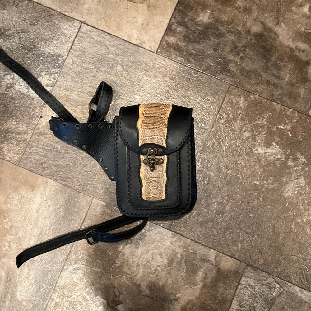 Black and Tan Leather Men's Bag